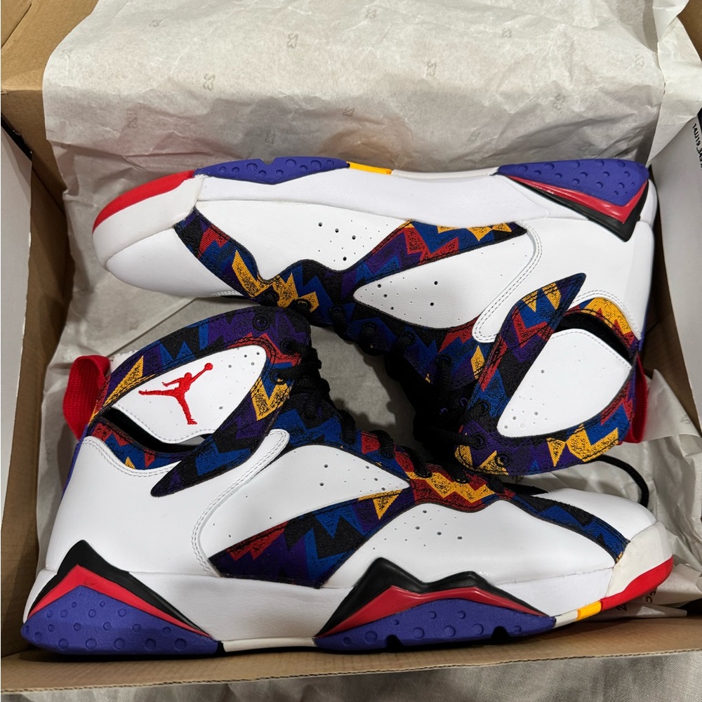 Jordan Athletic Shoes - White, Red, Purple, Gold